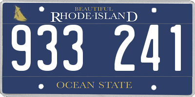 RI license plate 933241
