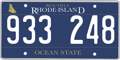 RI license plate 933248