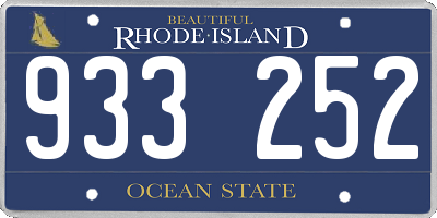 RI license plate 933252