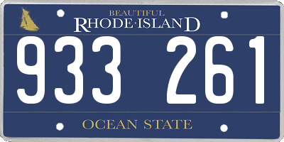RI license plate 933261