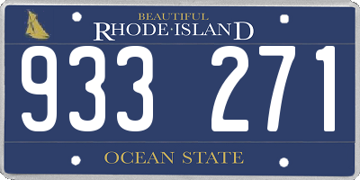 RI license plate 933271