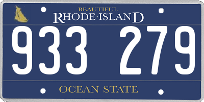 RI license plate 933279