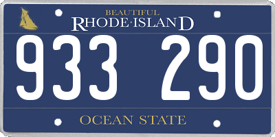 RI license plate 933290