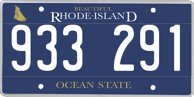 RI license plate 933291