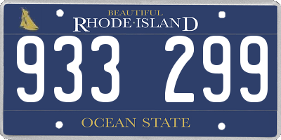 RI license plate 933299