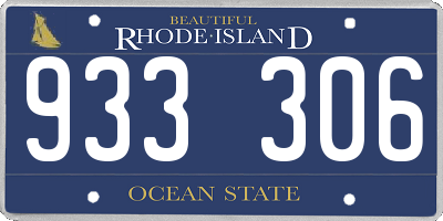 RI license plate 933306