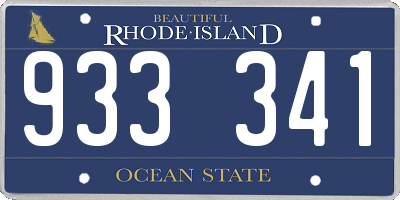 RI license plate 933341