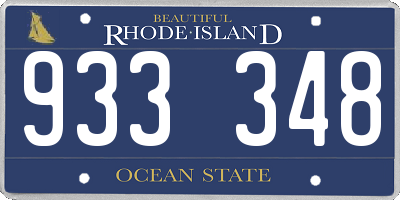 RI license plate 933348