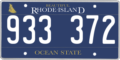 RI license plate 933372