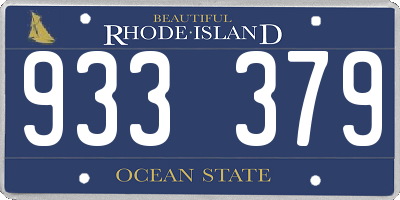 RI license plate 933379