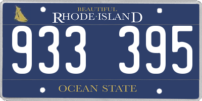 RI license plate 933395