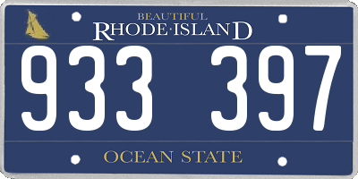 RI license plate 933397