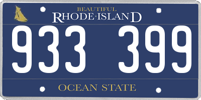 RI license plate 933399