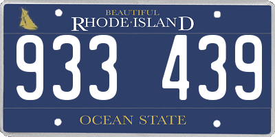 RI license plate 933439