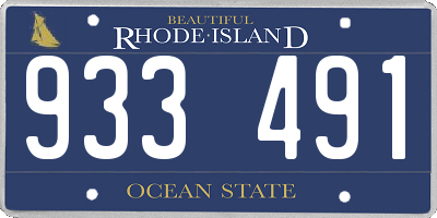 RI license plate 933491