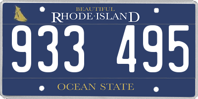 RI license plate 933495