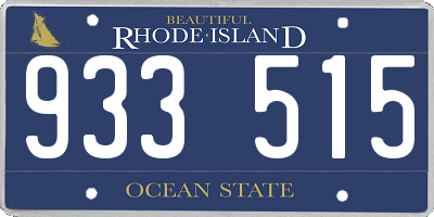 RI license plate 933515