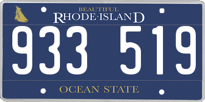 RI license plate 933519