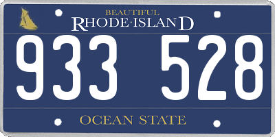 RI license plate 933528