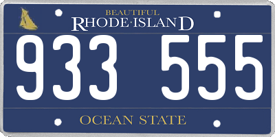 RI license plate 933555