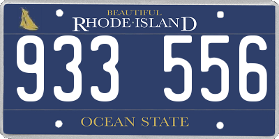 RI license plate 933556