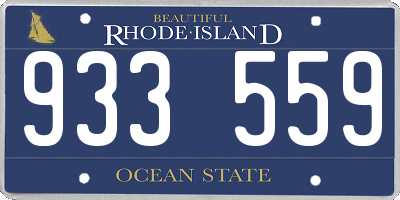 RI license plate 933559