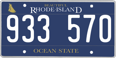RI license plate 933570