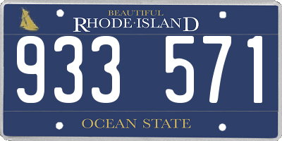 RI license plate 933571