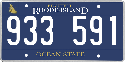 RI license plate 933591