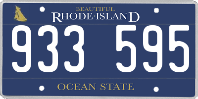 RI license plate 933595