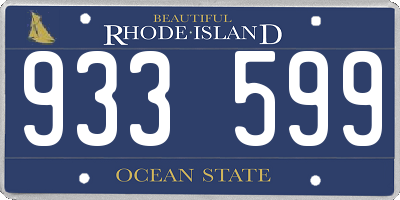 RI license plate 933599