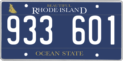 RI license plate 933601