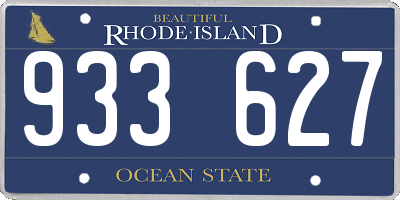 RI license plate 933627