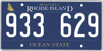 RI license plate 933629