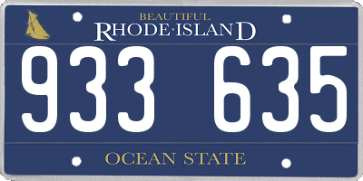 RI license plate 933635