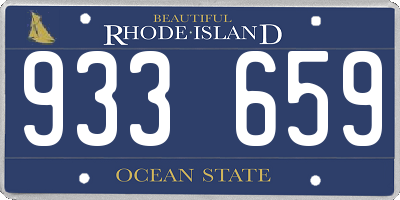RI license plate 933659
