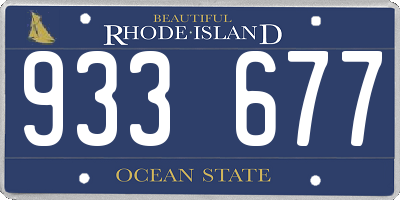 RI license plate 933677