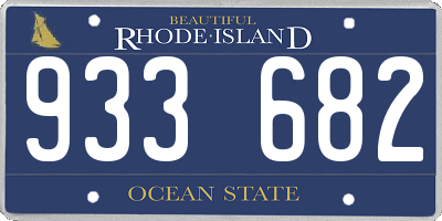 RI license plate 933682