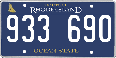 RI license plate 933690