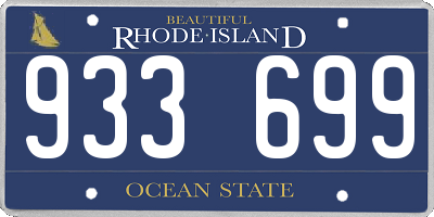 RI license plate 933699