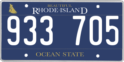 RI license plate 933705