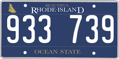 RI license plate 933739