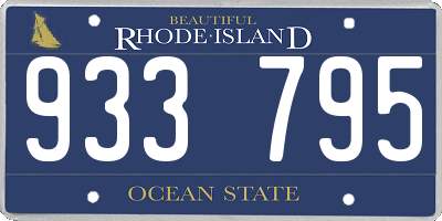 RI license plate 933795