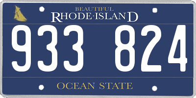 RI license plate 933824