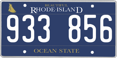 RI license plate 933856