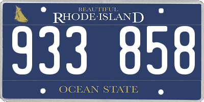 RI license plate 933858