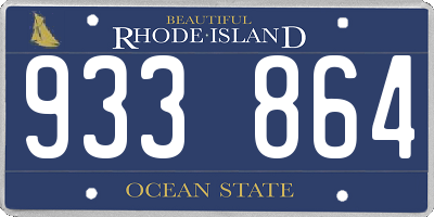 RI license plate 933864