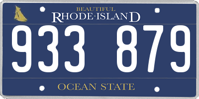 RI license plate 933879