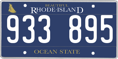 RI license plate 933895