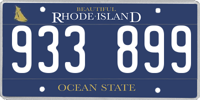 RI license plate 933899